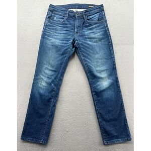 Bonobos Jeans Mens 30x28 Medium Wash Straight Leg Denim Whiskered Faded